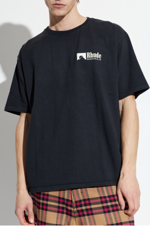 Rhude T-shirt com logótipo estampado