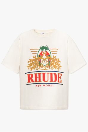 T-shirt in puro cotone con stampa lettering Curvy MYA