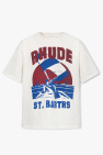 Rhude cream Printed T-shirt