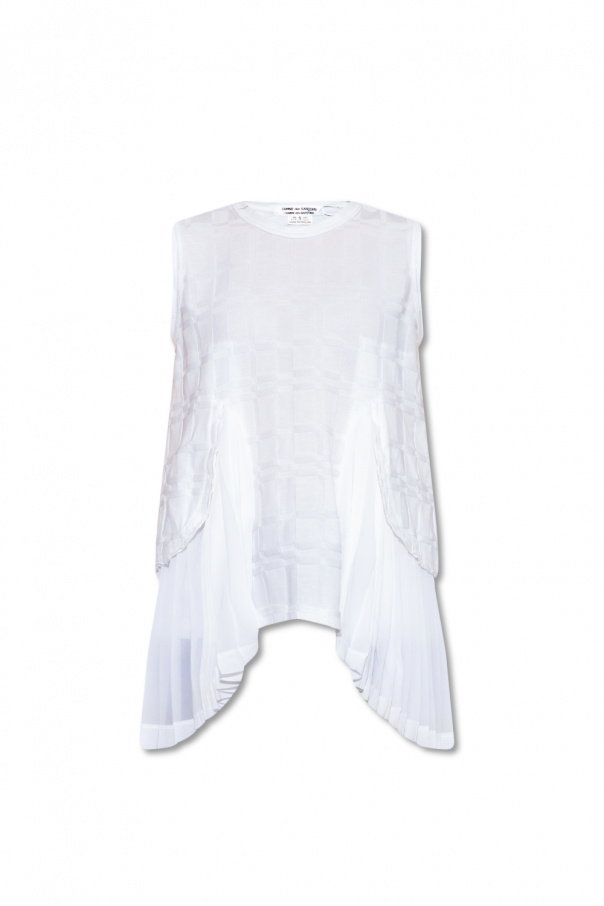 CDG by Comme des Garcons Pleated top