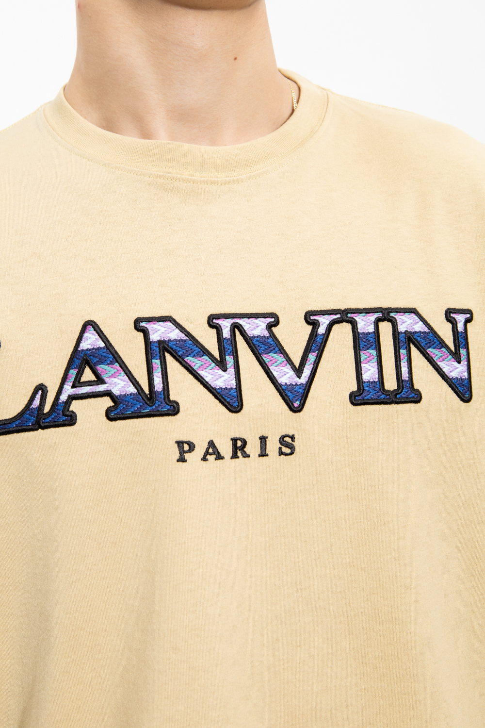 Lanvin round neck t shirt isabel marant etoile t shirt khaki