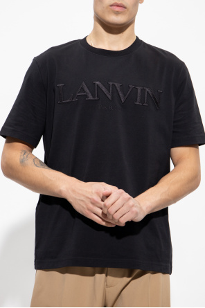 Lanvin T-shirt nero with logo
