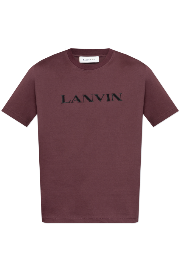 T-shirt with embroidered logo od Lanvin