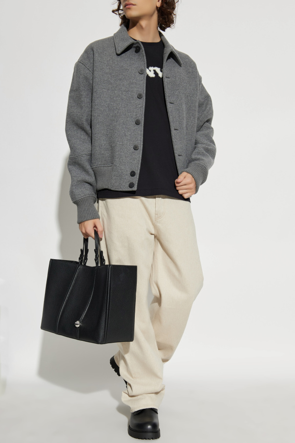 Lanvin T-shirt with a logo in a special texture