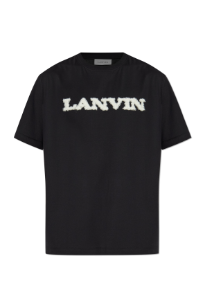 T-shirt with a logo in a special texture