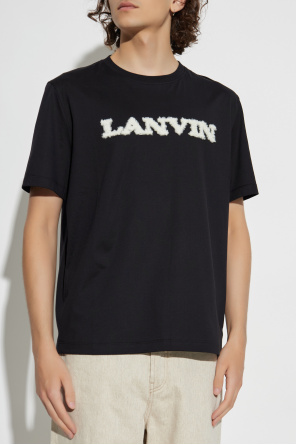Lanvin T-shirt with a logo in a special texture