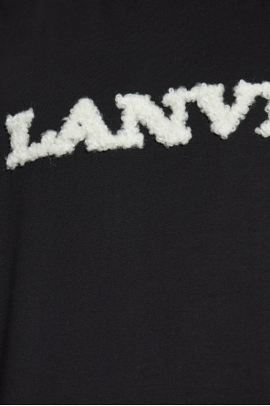 Lanvin T-shirt with a logo in a special texture