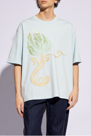 Lanvin T-shirt z wyszytym wzorem