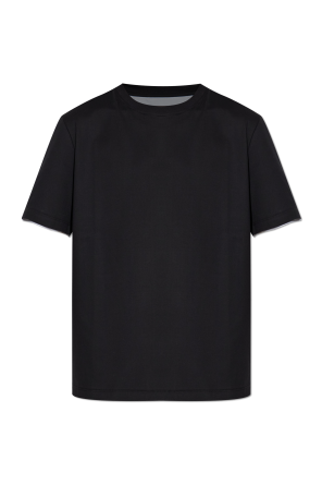 T-Shirt mit aufgesticktem Logo