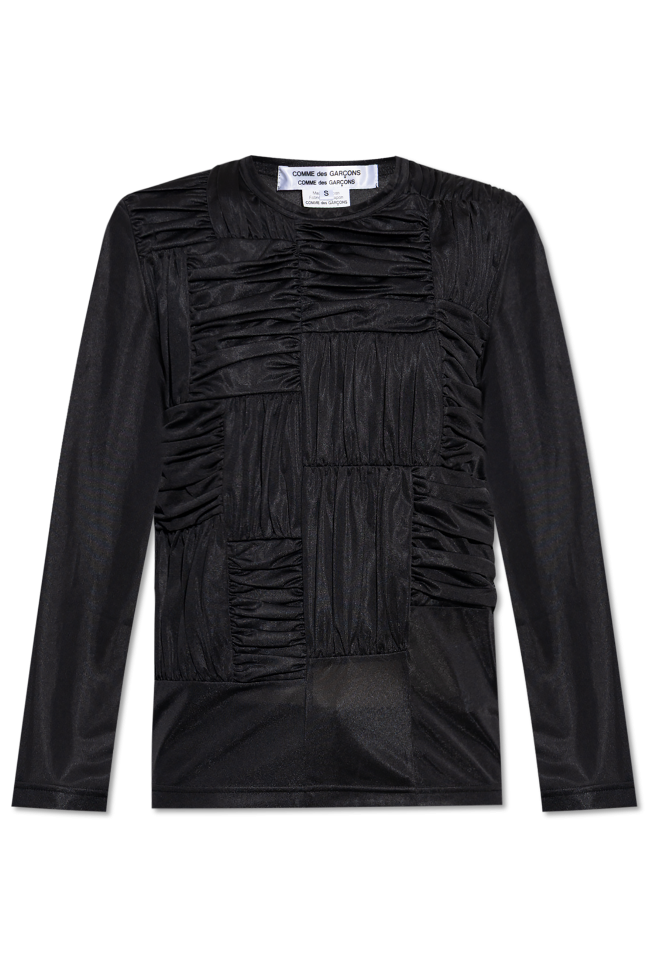 Czarny Top z drapowaniem CDG by Comme des Garçons - Vitkac Polska