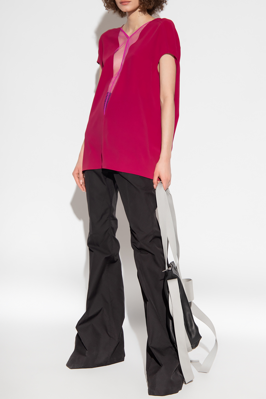 Rick Owens T-shirt with decorative neck