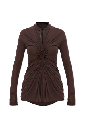 Top with a decorative neckline