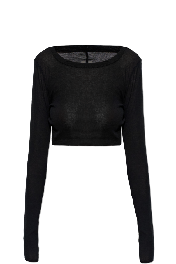 Rick Owens Kurzes Top mit langen Ärmeln