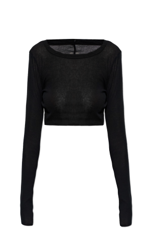 Top corto de manga larga