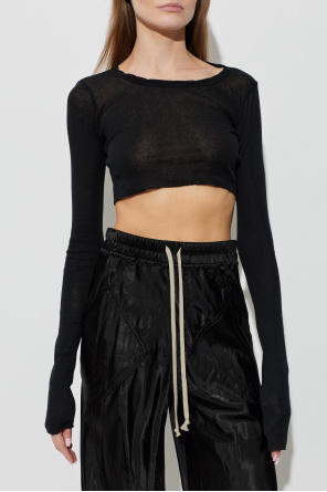 Rick Owens Kurzes Top mit langen Ärmeln