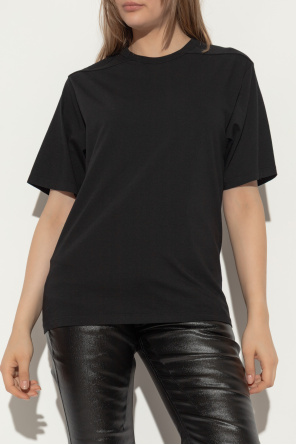 Rick Owens Bawełniany t-shirt z okrągłym dekoltem
