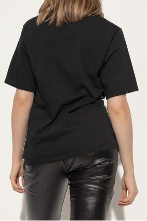 Rick Owens Bawełniany t-shirt z okrągłym dekoltem