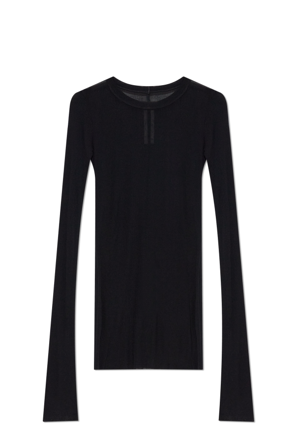 Ribbed long-sleeve top od Rick Owens