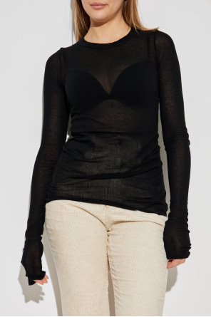Rick Owens Ribbed long-sleeve top