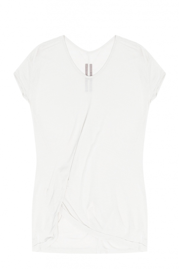 Rick Owens cut-out panelled metallic shirt