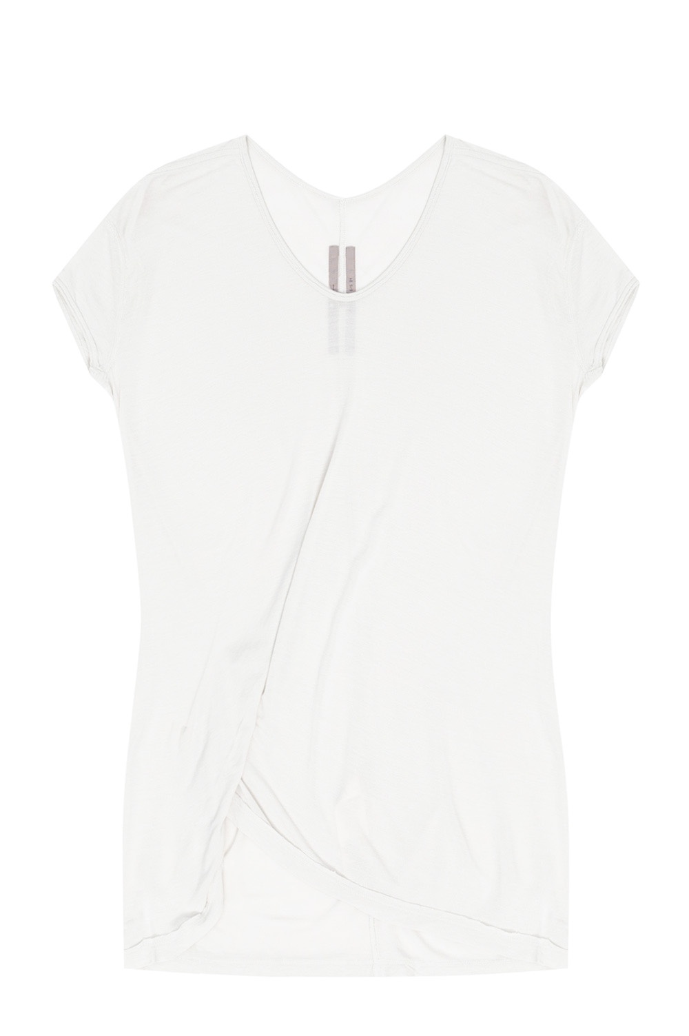 Rick Owens cut-out panelled metallic shirt