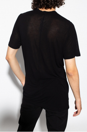 Rick Owens Maison Mihara Yasuhiro contrast-panel asymmetric shirt