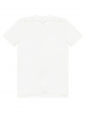 T-Shirt en Jersey de Coton Teint en Pièce Avec Poche Poitrine à Logo