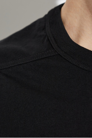 Rick Owens Camiseta de algodón con cuello redondo