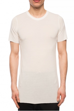 Rick Owens T-shirt appliqu with decorative topstitching