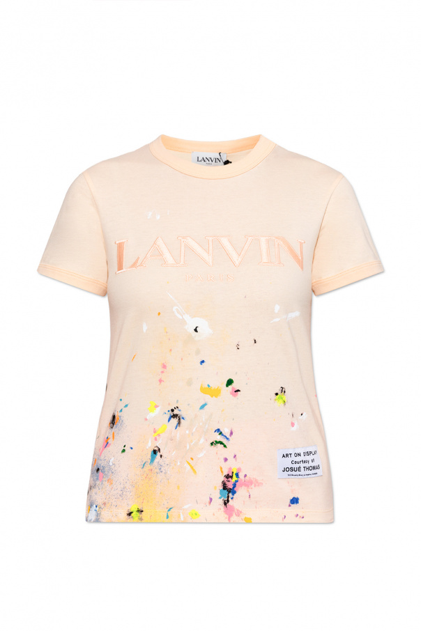 Lanvin Undercover logo-patch drawstring hoodie
