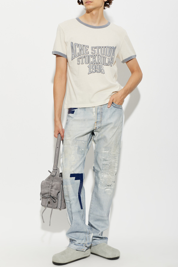 Acne Studios Bawełniany t-shirt z nadrukiem