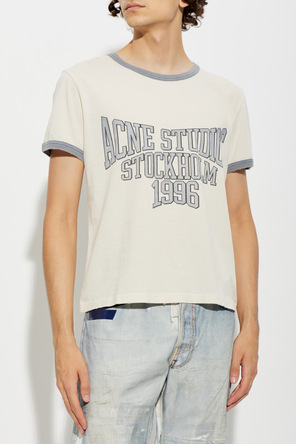 Acne Studios Bawełniany t-shirt z nadrukiem