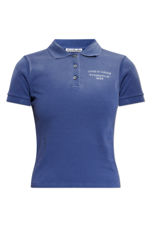 Polo shirt with printed logo