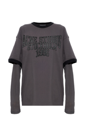 Bawełniany t-shirt z długimi rękawami