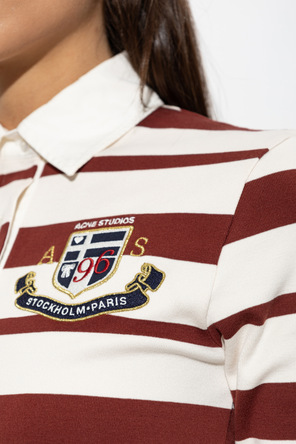 Acne Studios Polo às riscas