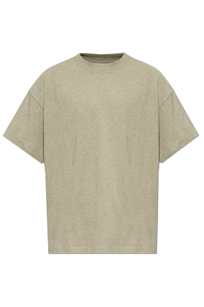 Cotton T-shirt with appliquéd logo