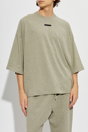 Fear Of God Essentials Cotton T-shirt with sewn-on logo
