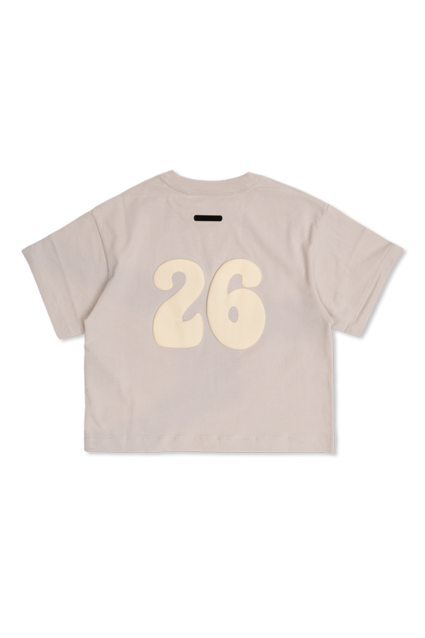Fear Of God Essentials Kids Bawełniany t-shirt z nadrukiem
