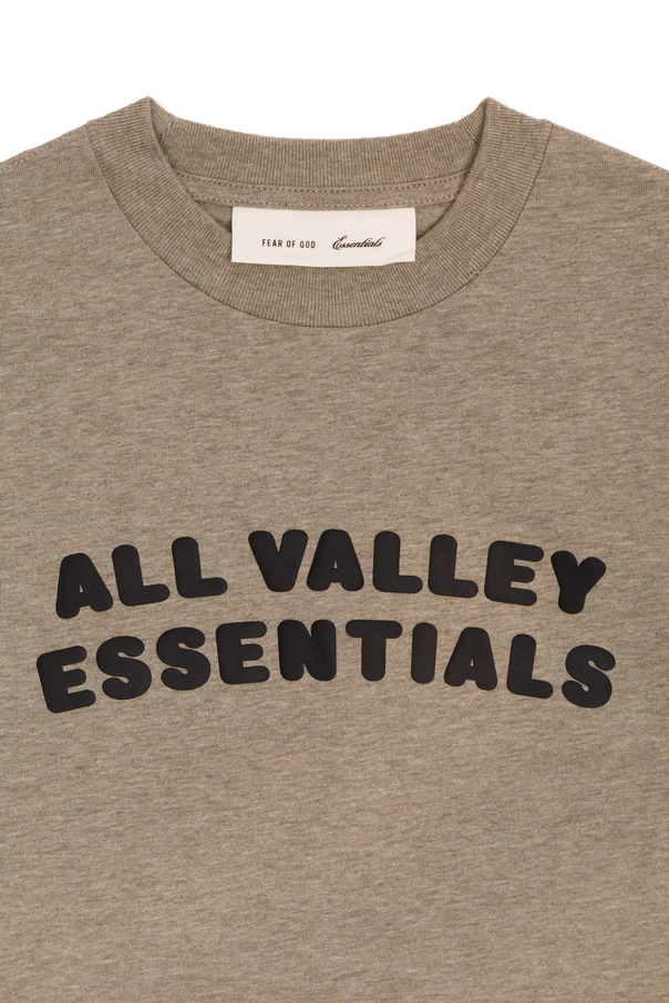 Fear Of God Essentials Kids Bawełniany t-shirt z nadrukiem