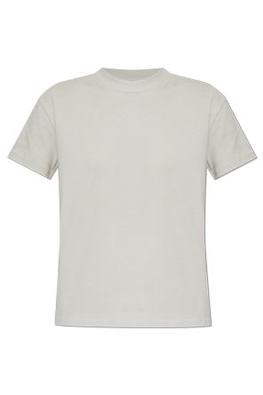 Camiseta de algodón con logo cosido