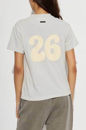 Fear Of God Essentials T-shirt de algodão com logótipo aplicado