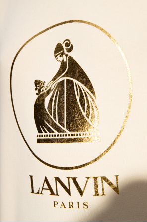 Lanvin Emporio Armani Kids logo-plaque patchwork denim jacket