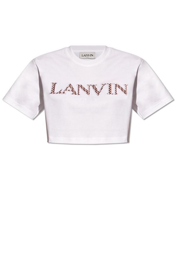 Lanvin Krótki t-shirt z logo
