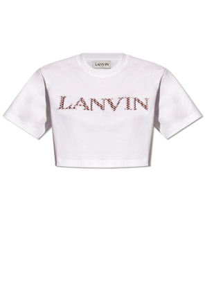 Cropped t-shirt with logo od Lanvin