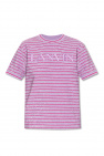 Lanvin Mens Sunset Flight Short Sleeve Shirt