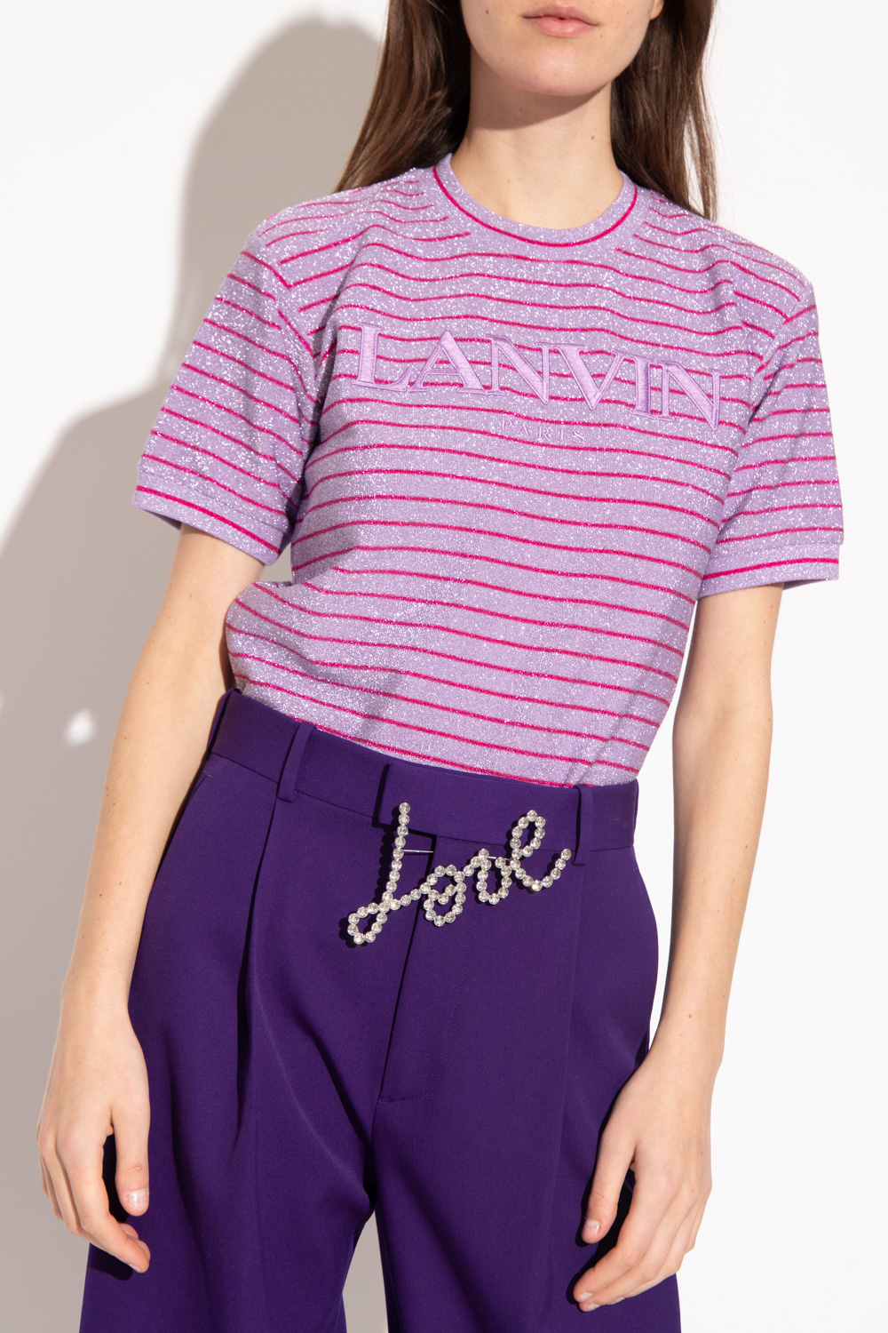 Lanvin T-shirt motif with lurex threads