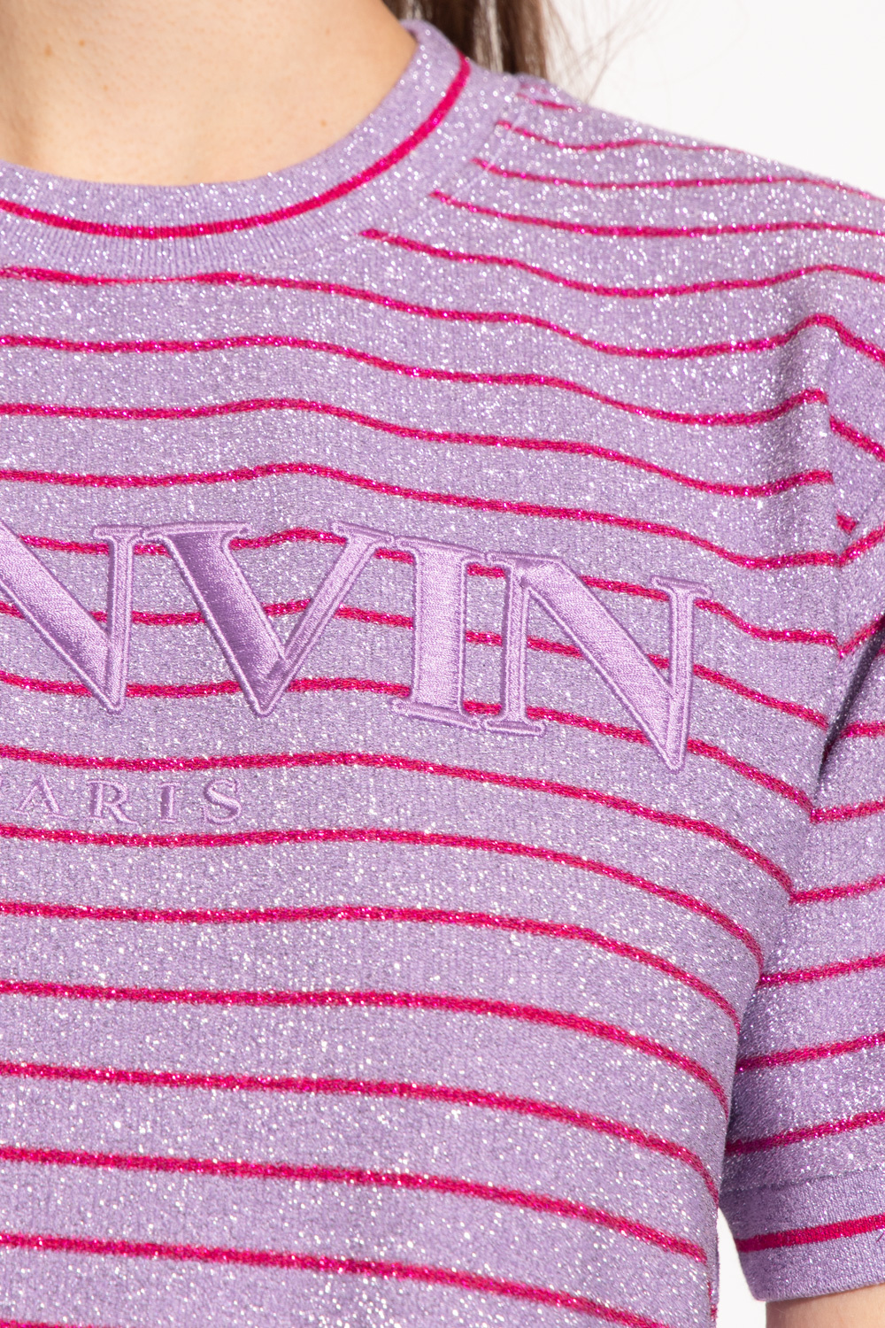 Lanvin T-shirt motif with lurex threads