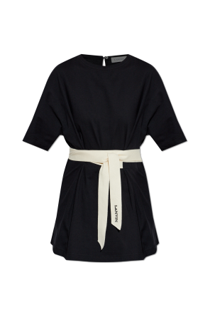 Top with a waist belt