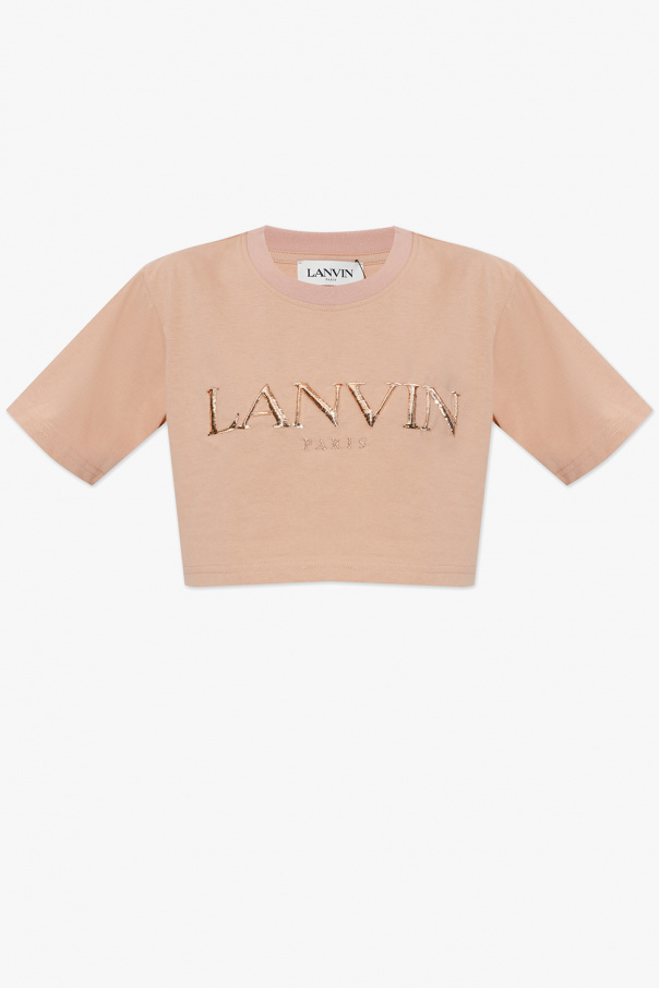 Lanvin Sweatshirt aus Bio-Baumwolle in Beige