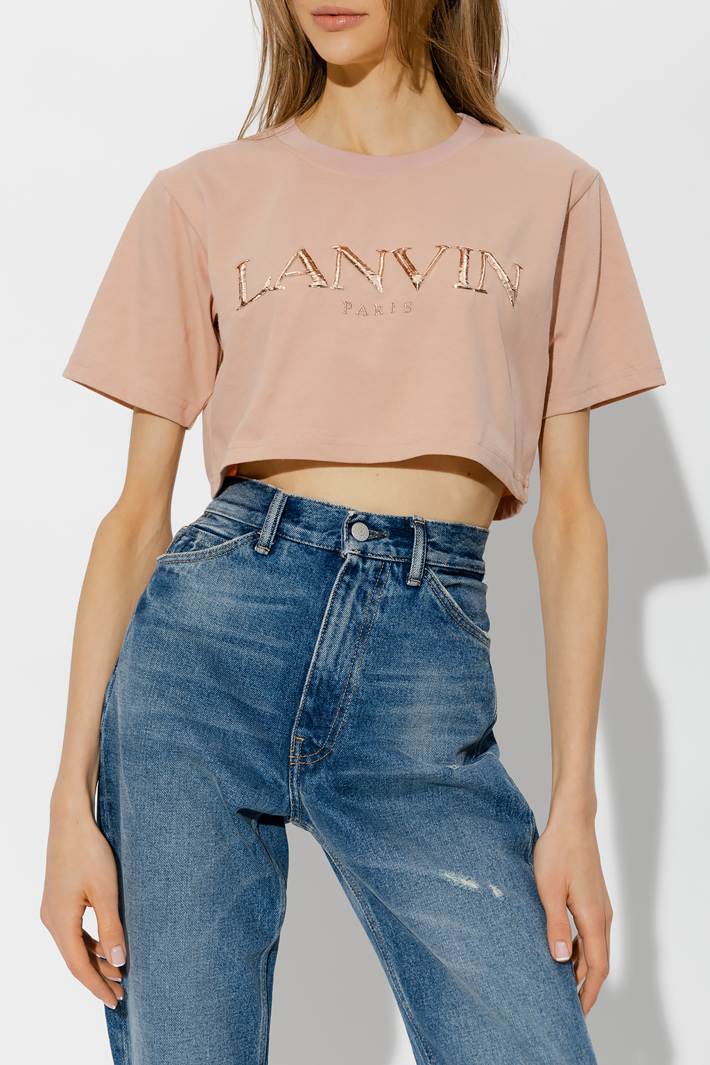 Lanvin Cropped t-shirt with logo